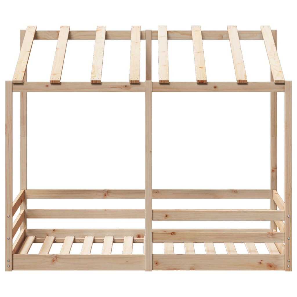 Barneseng med tak 80x160 cm heltre furu