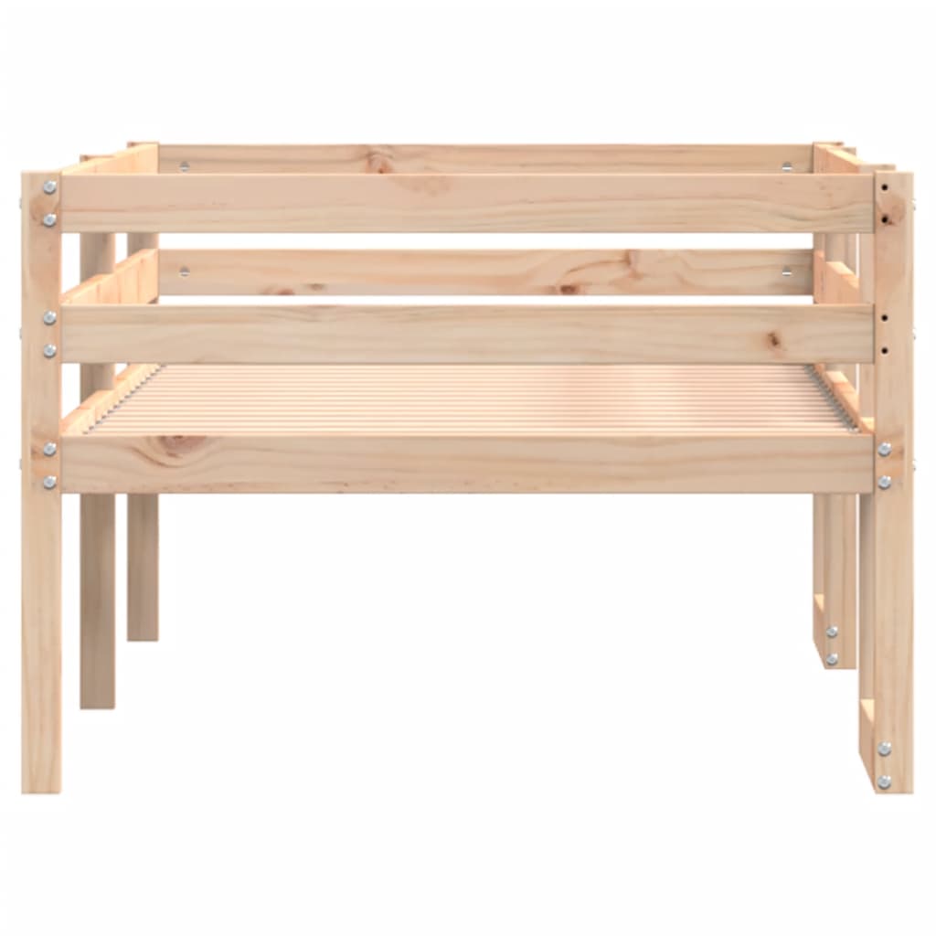Sengeramme for barn 80x200 cm heltre furu