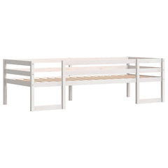 Sengeramme for barn hvit 75x190 cm heltre furu