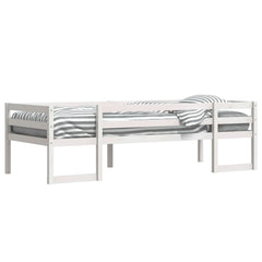 Sengeramme for barn hvit 75x190 cm heltre furu