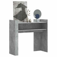 Konsollbord betonggrå 100x35x90 cm konstruert tre