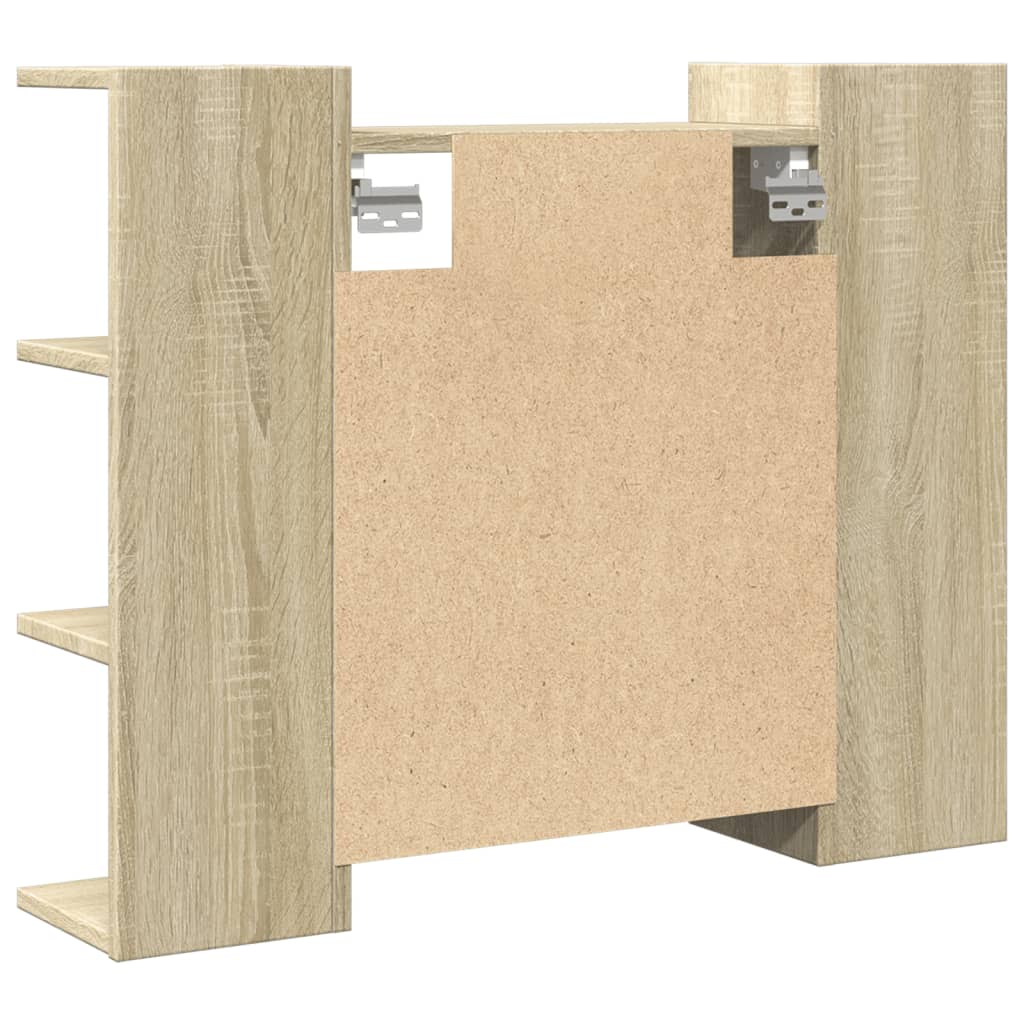 Speilskap til baderom sonoma eik 80x20,5x64 cm sponplate
