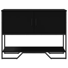 Konsollbord svart 100x35x74,5 cm konstruert tre