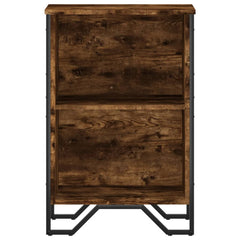 Bokhylle røkt eik 50x31x74,5 cm konstruert tre