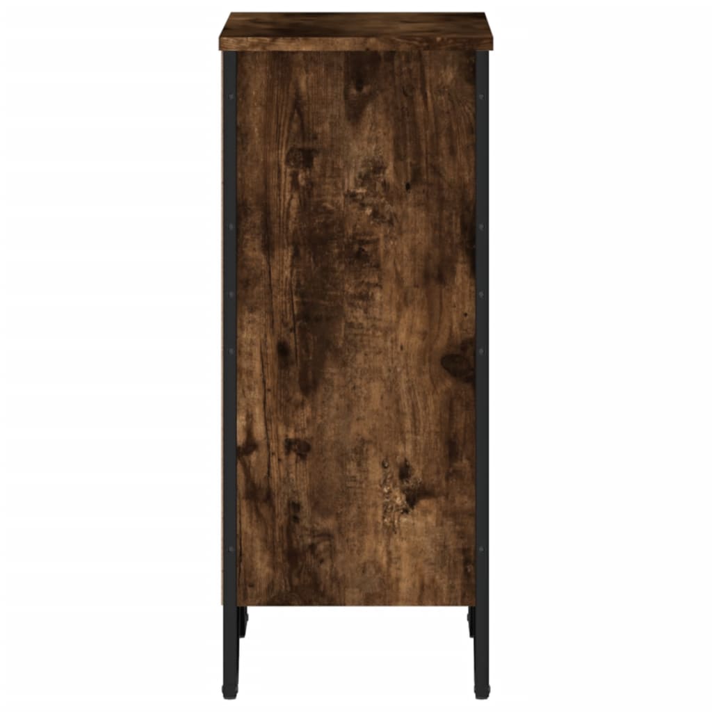Bokhylle røkt eik 50x31x74,5 cm konstruert tre