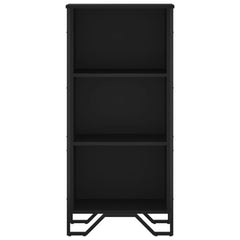 Bokhylle svart 50x31x106 cm konstruert tre