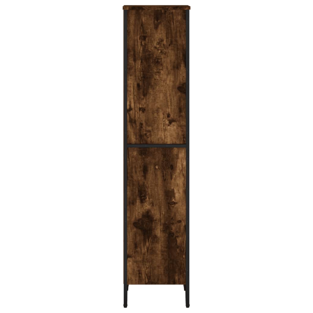 Bokhylle røkt eik 50x31x137,5 cm konstruert tre