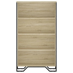 Bokhylle sonoma eik 80x31x137,5 cm konstruert tre