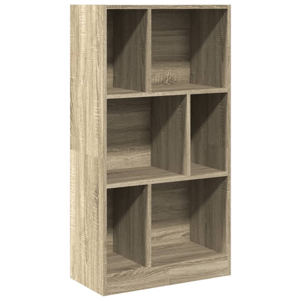 Bokhylle sonoma eik 57x28,5x107,5 cm konstruert tre