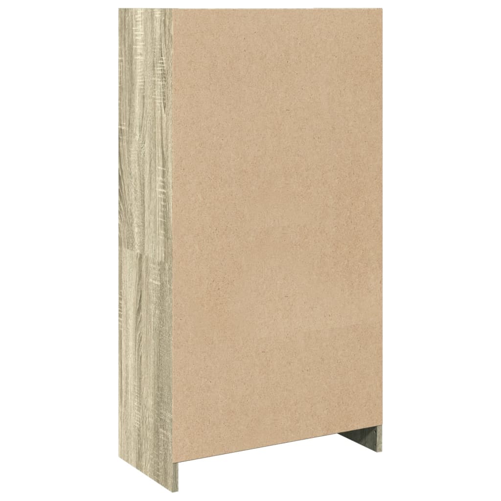 Bokhylle sonoma eik 57x28,5x107,5 cm konstruert tre