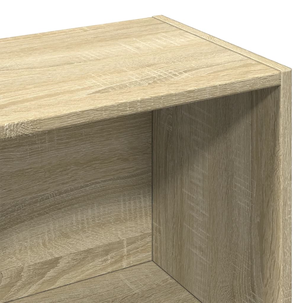 Bokhylle sonoma eik 57x28,5x107,5 cm konstruert tre