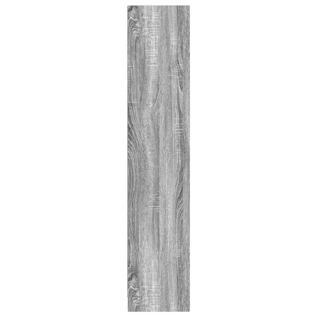 Bokhylle grå sonoma 57x28,5x107,5 cm konstruert tre
