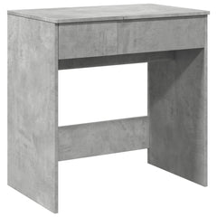 Sminkebord med speil betonggrå 73x46,5x120 cm