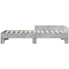 Sengeramme betonggrå 100x200 cm konstruert tre