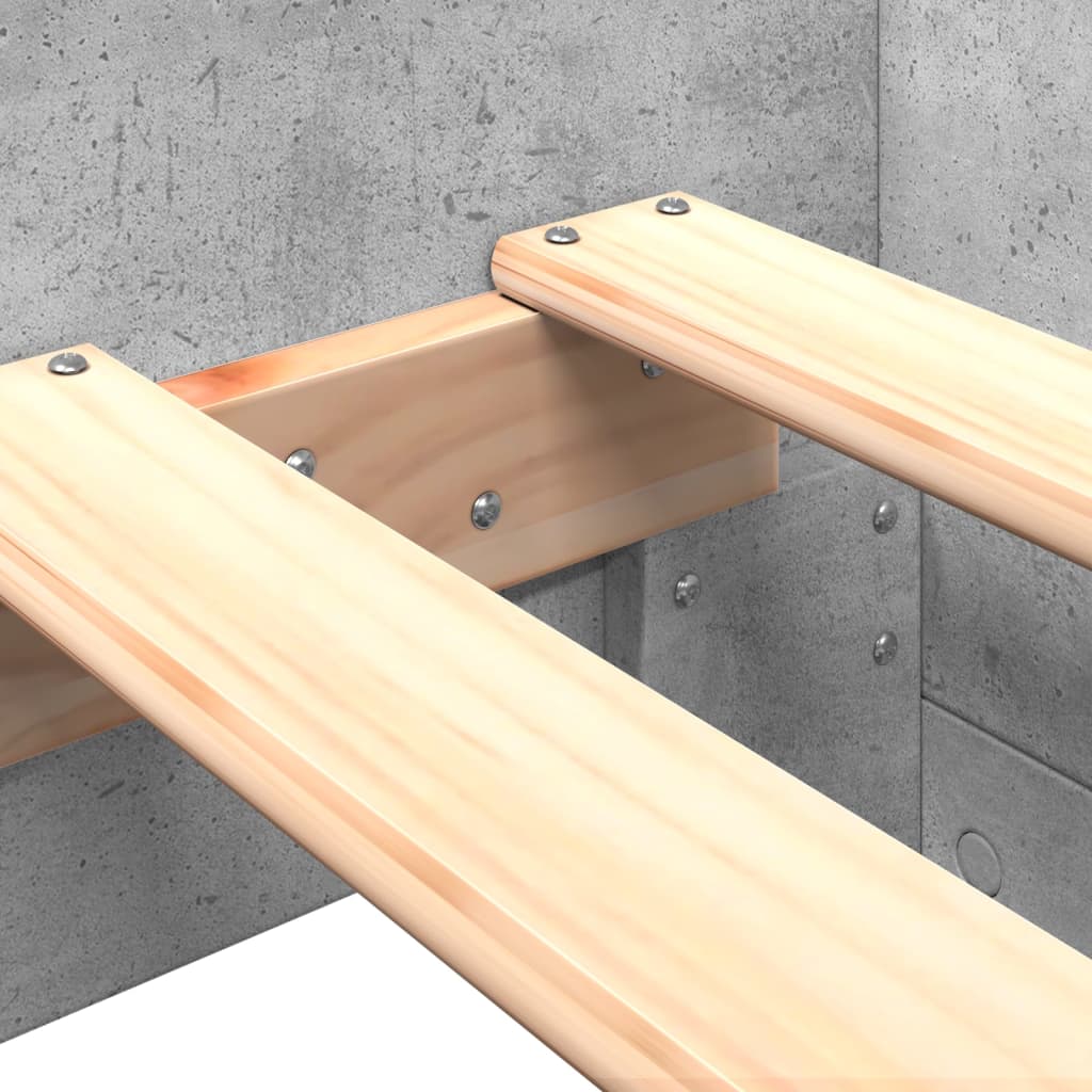 Sengeramme betonggrå 100x200 cm konstruert tre