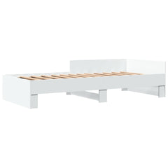 Sengeramme hvit 90x190 cm konstruert tre