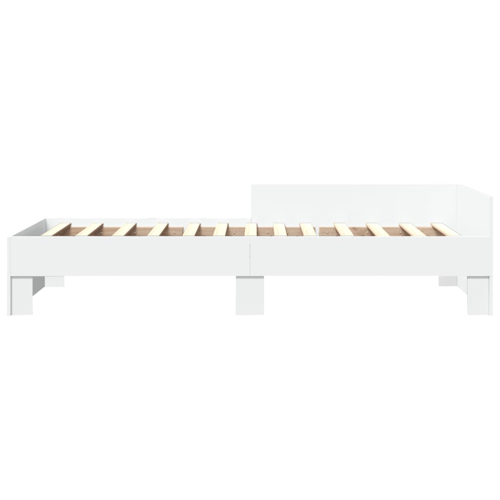 Sengeramme hvit 90x190 cm konstruert tre