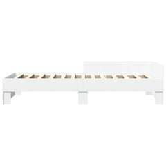 Sengeramme hvit 90x190 cm konstruert tre
