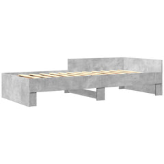 Sengeramme betonggrå 75x190 cm konstruert tre