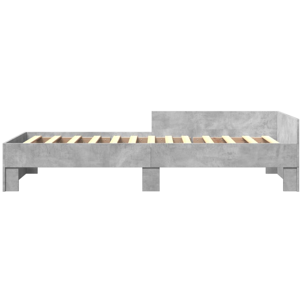Sengeramme betonggrå 75x190 cm konstruert tre