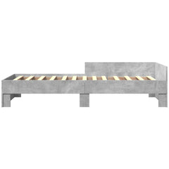 Sengeramme betonggrå 75x190 cm konstruert tre