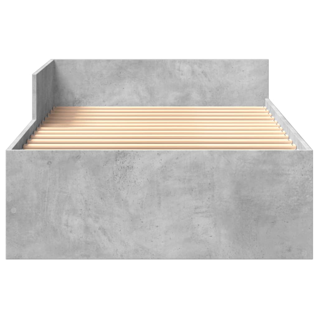 Sengeramme betonggrå 75x190 cm konstruert tre