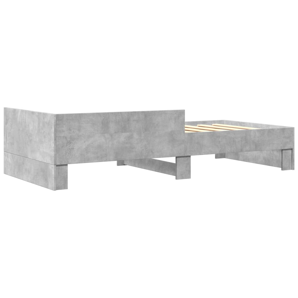 Sengeramme betonggrå 75x190 cm konstruert tre