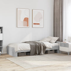 Sengeramme betonggrå 75x190 cm konstruert tre