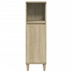 Baderomsskap sonoma eik 30x30x100 cm konstruert tre