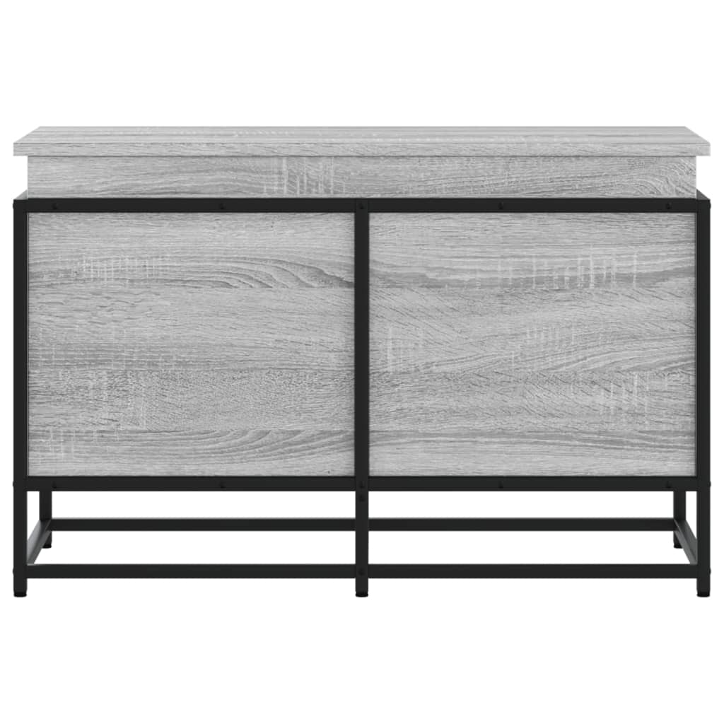 Oppbevaringsboks lokk grå sonoma 80x40x51,5 cm konstruert tre