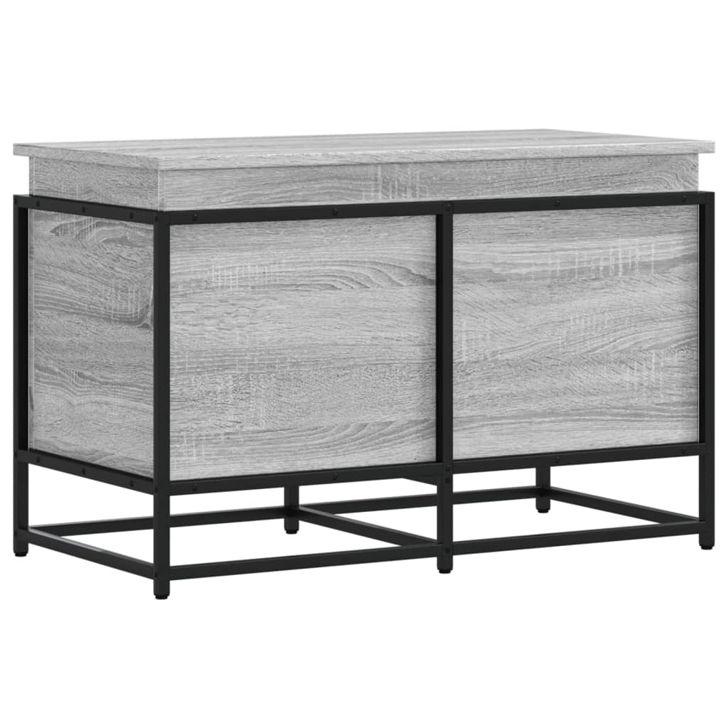 Oppbevaringsboks lokk grå sonoma 80x40x51,5 cm konstruert tre