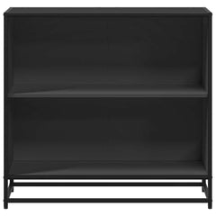 Bokhylle svart 80,5x35x76 cm konstruert tre
