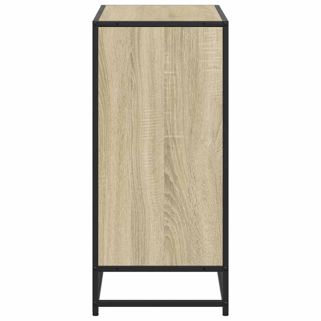 Bokhylle sonoma eik 80,5x35x76 cm konstruert tre