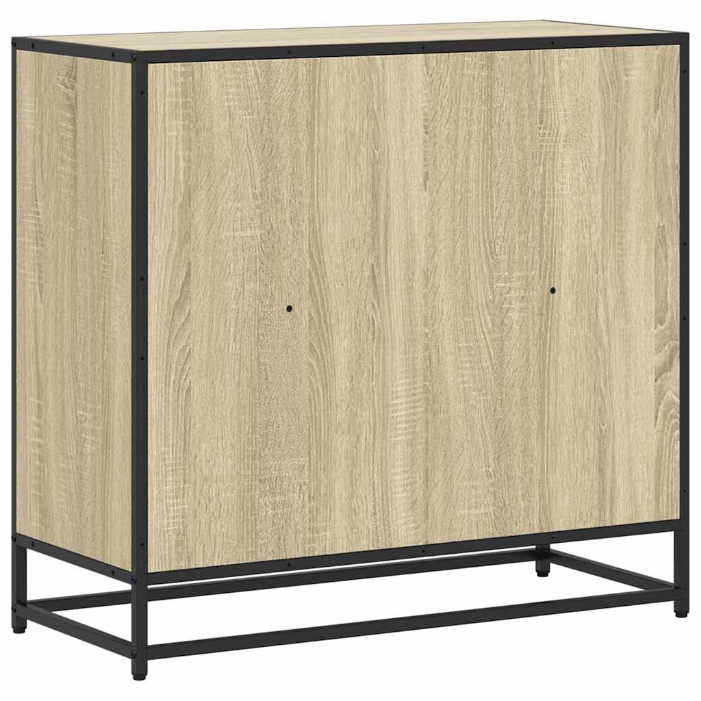 Bokhylle sonoma eik 80,5x35x76 cm konstruert tre