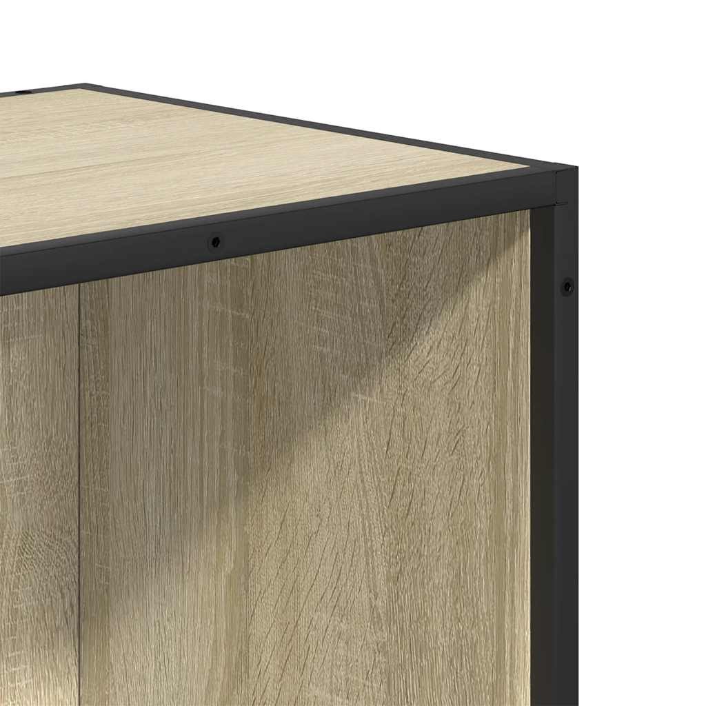 Bokhylle sonoma eik 80,5x35x76 cm konstruert tre