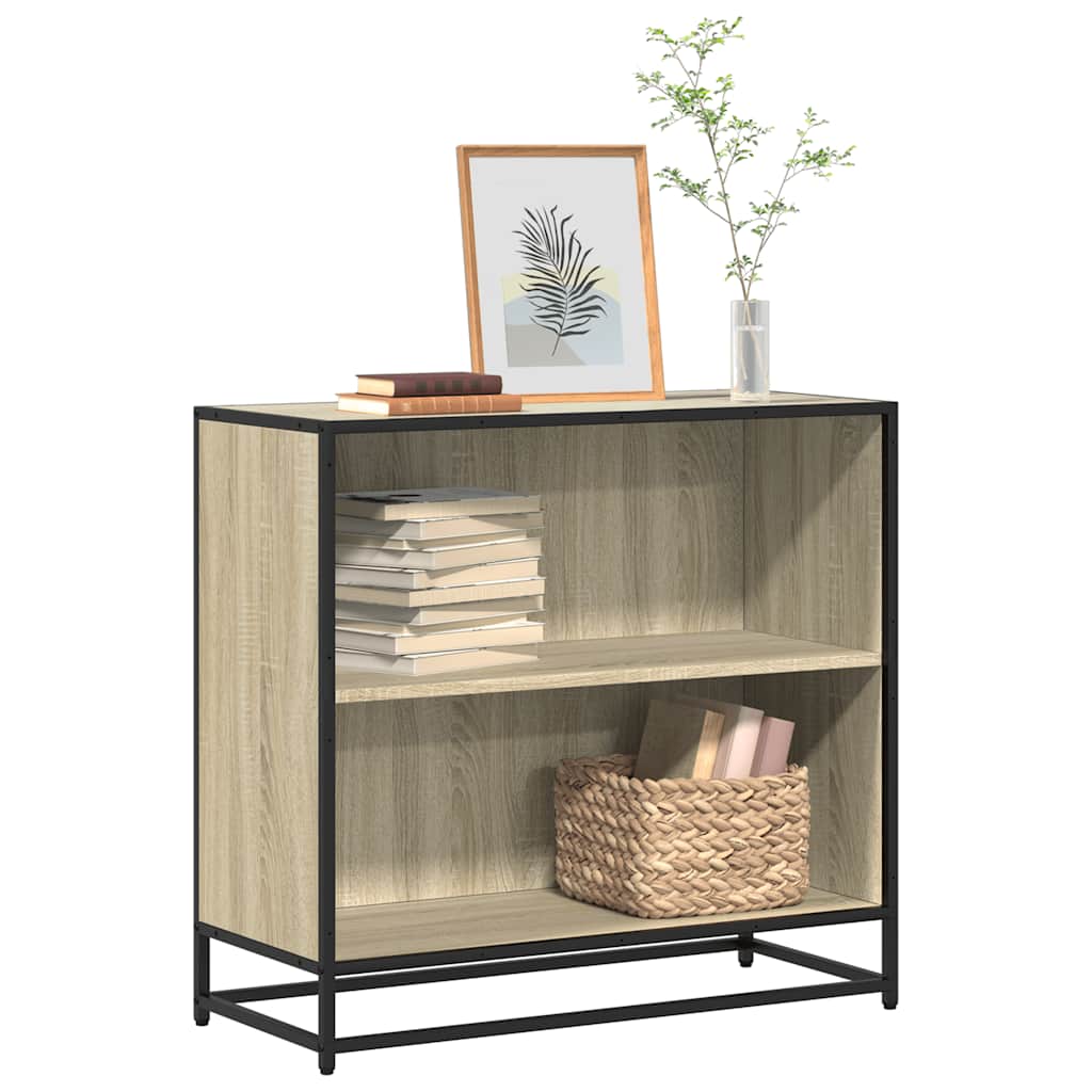 Bokhylle sonoma eik 80,5x35x76 cm konstruert tre