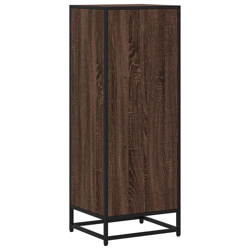 Bokhylle brun eik 40x35x107,5 cm konstruert tre