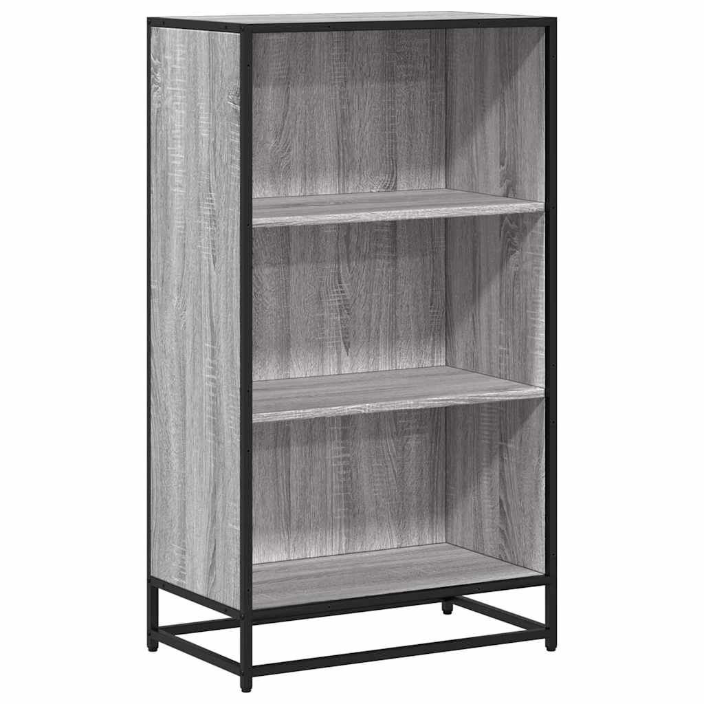 Bokhylle grå sonoma 60x35x107,5 cm konstruert tre