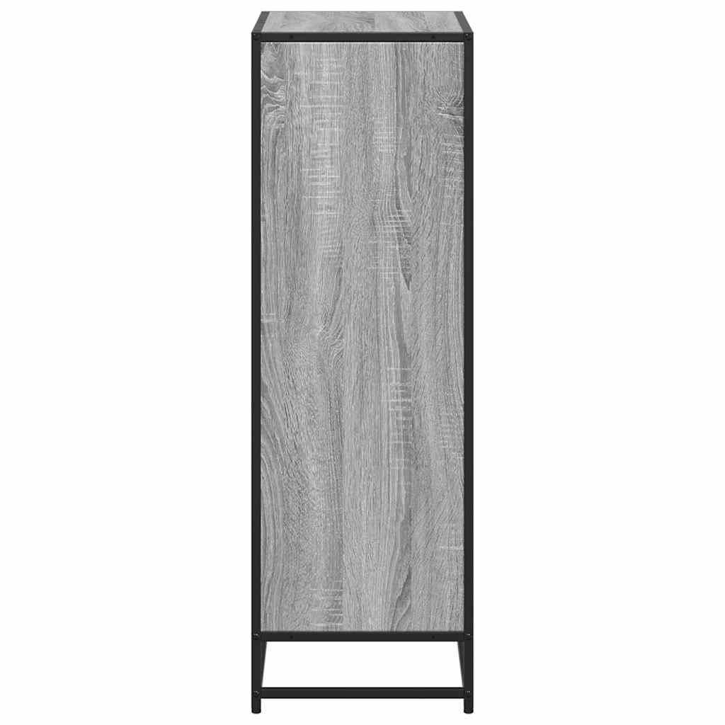 Bokhylle grå sonoma 60x35x107,5 cm konstruert tre