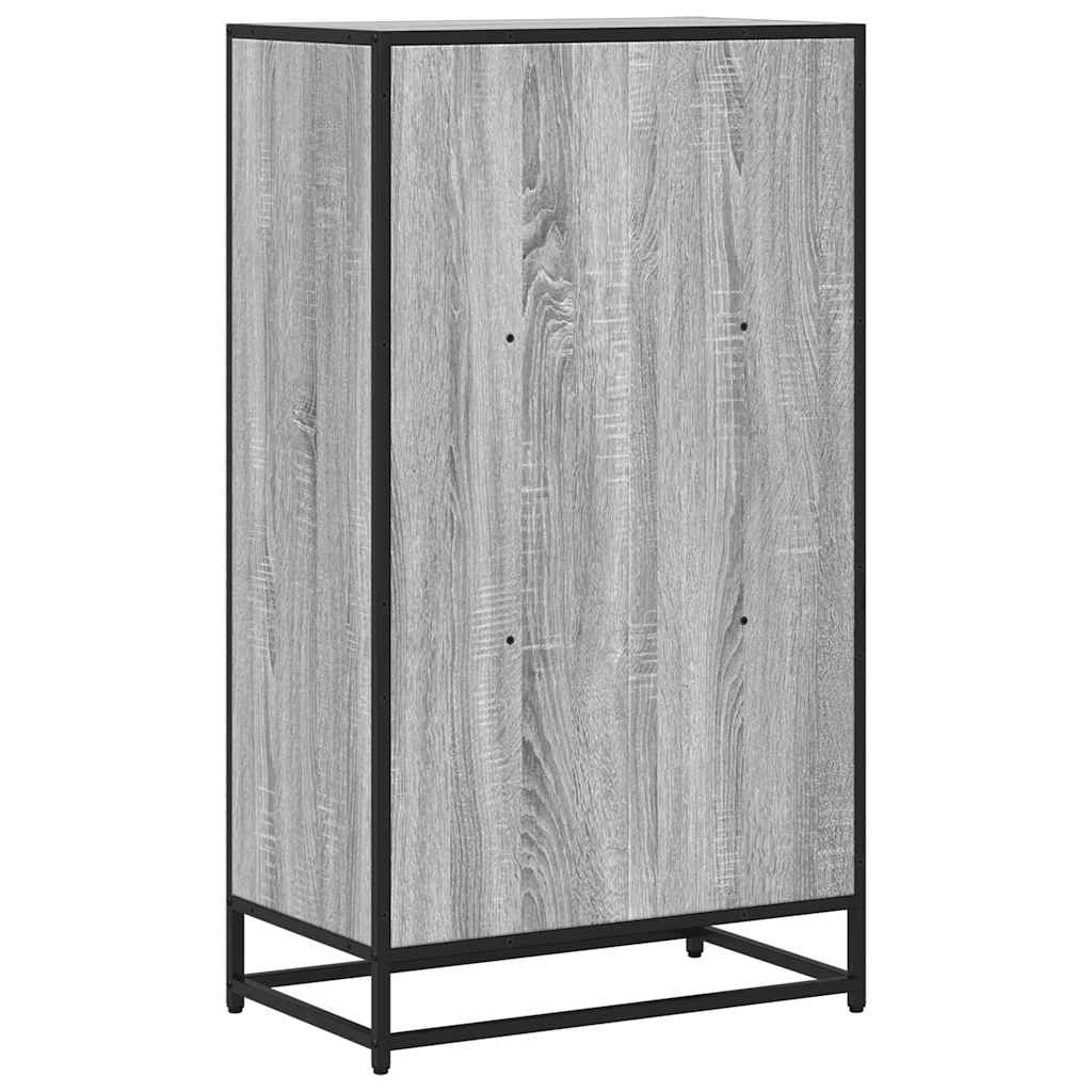 Bokhylle grå sonoma 60x35x107,5 cm konstruert tre
