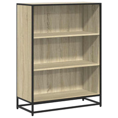 Bokhylle sonoma eik 80,5x35x107,5 cm konstruert tre