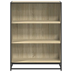 Bokhylle sonoma eik 80,5x35x107,5 cm konstruert tre