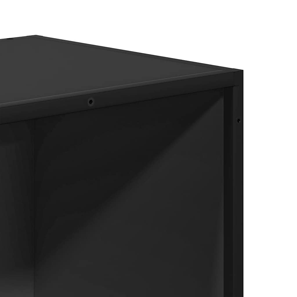 Bokhylle svart 40x35x139 cm konstruert tre