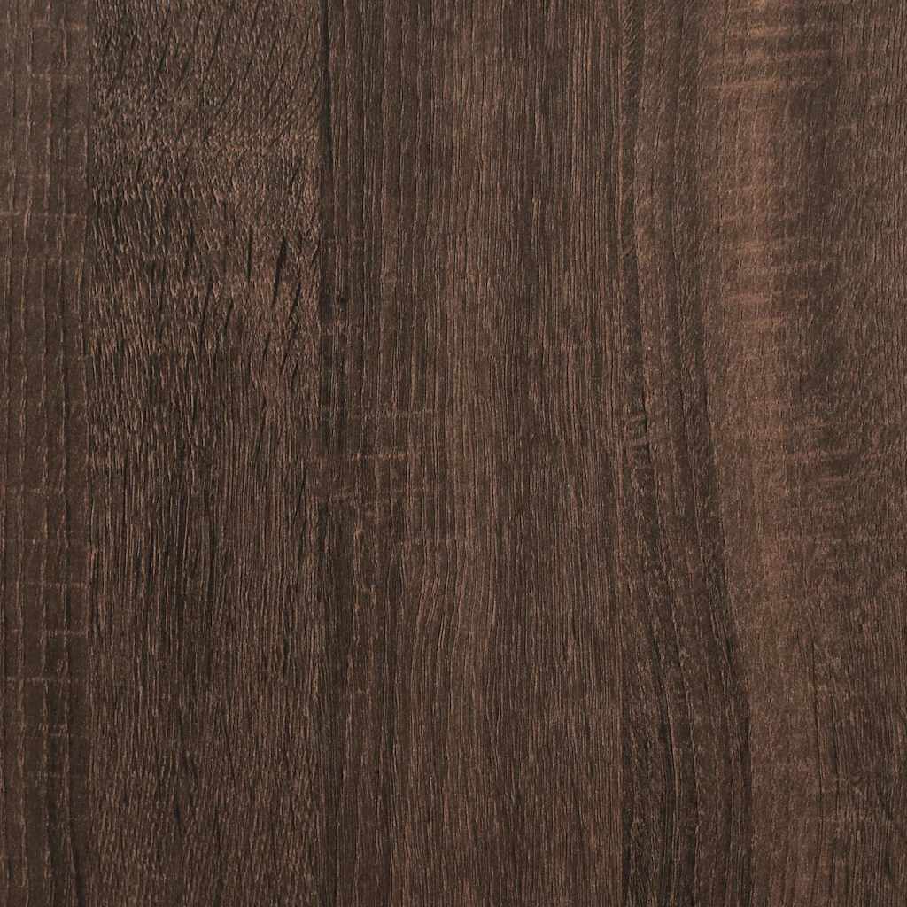 Bokhylle brun eik 40x35x139 cm konstruert tre
