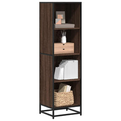 Bokhylle brun eik 40x35x139 cm konstruert tre