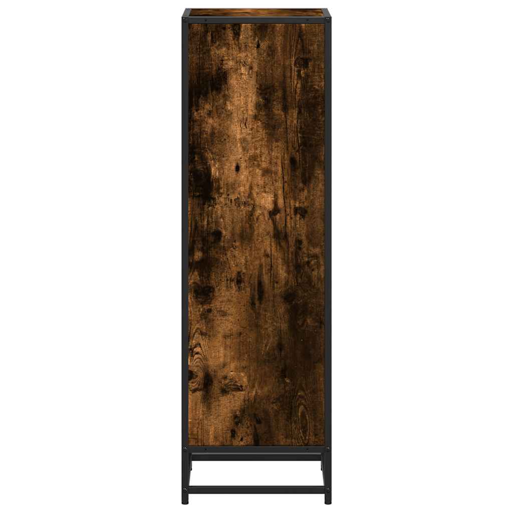 Bokhylle røkt eik 33,5x33x107,5 cm konstruert tre