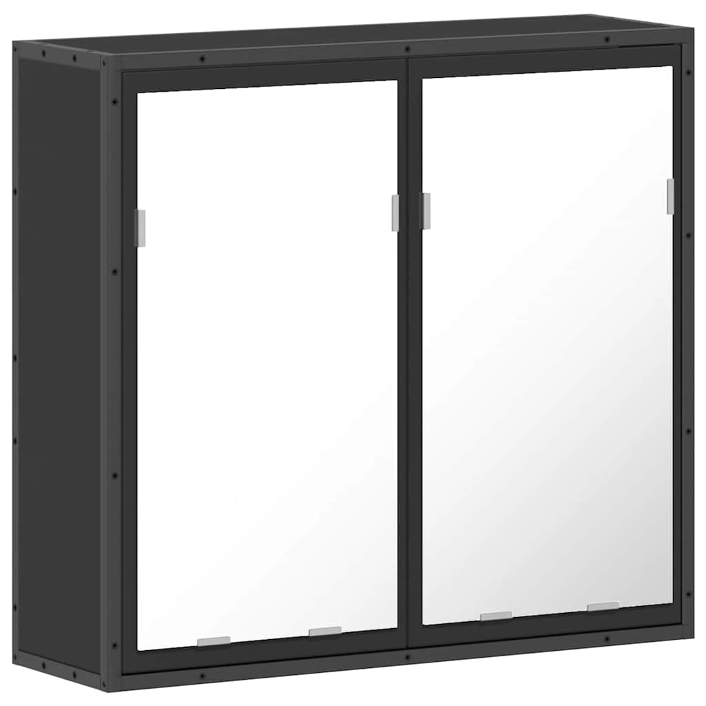 Baderomsspeil svart 65x20x60 cm konstruert tre