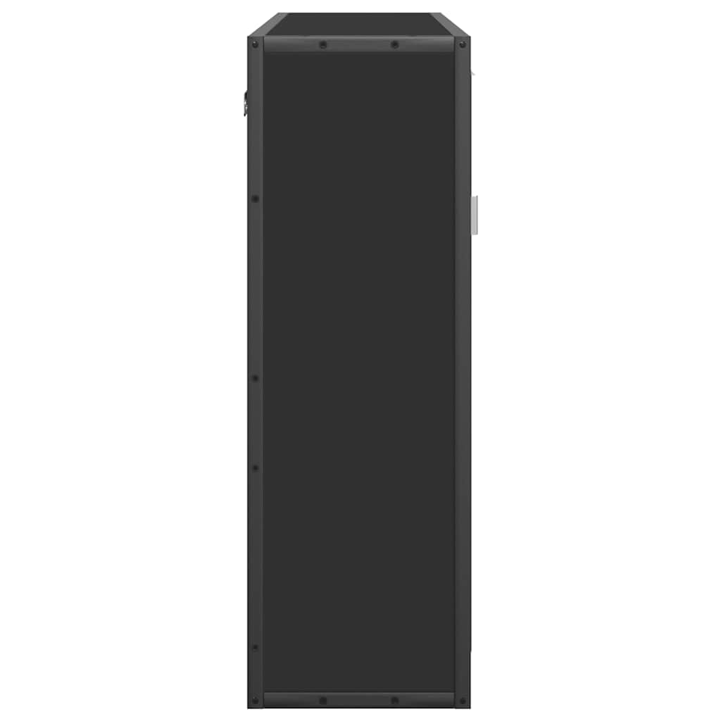 Baderomsspeil svart 65x20x60 cm konstruert tre
