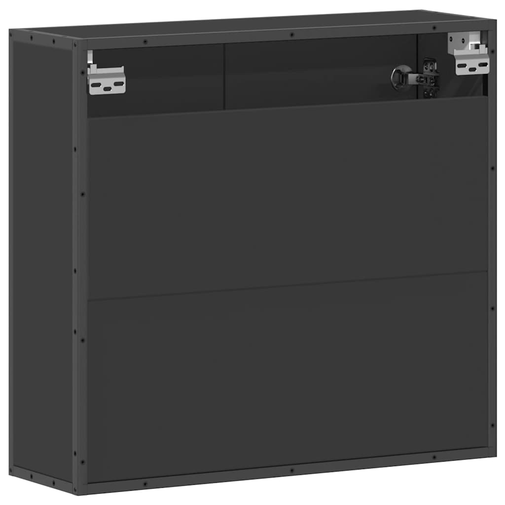 Baderomsspeil svart 65x20x60 cm konstruert tre