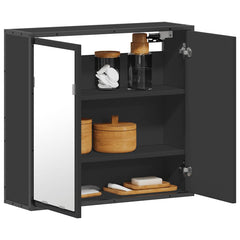 Baderomsspeil svart 65x20x60 cm konstruert tre